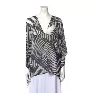 ROBERTO CAVALLI - 100% SILK -  TUNIC BLOUSE -  Size 4 - IT 40
